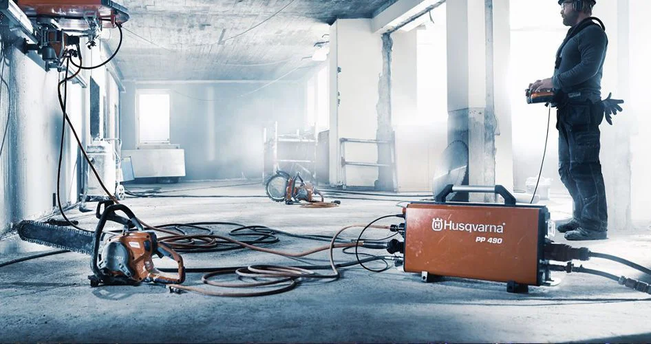 Amoladora de profundidad de doble disco Husqvarna - imagen destacada