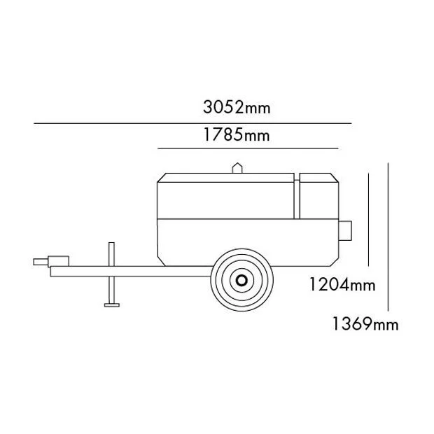 Diagrama 2 compresor neumatico Doosan modelo 741