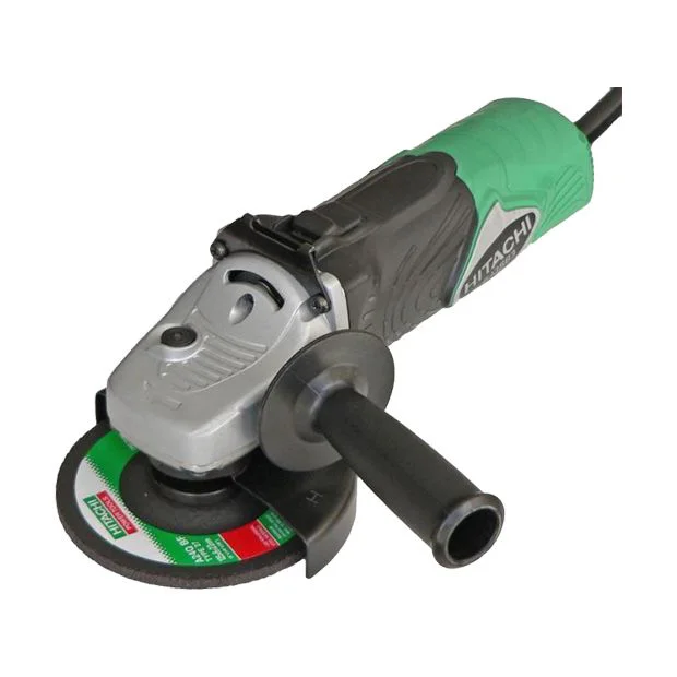 Miniamoladora Hitachi G13SN de 840 W, de tamaño reducido y manejo cómodo.