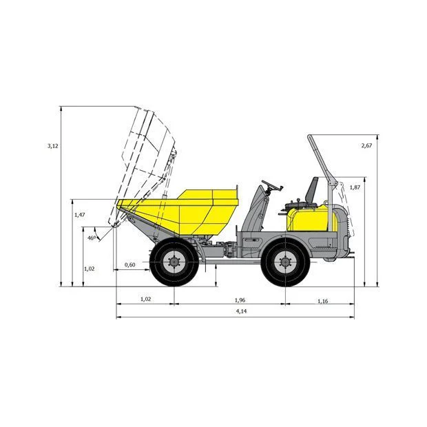 Alquiler Dumper Wacker Neuson 3001 Diagrama 1