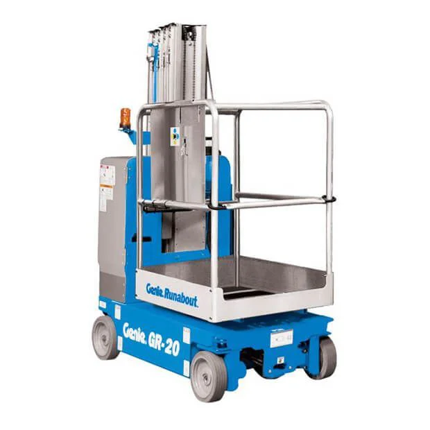 Alquiler Plataforma Elevadora tipo mástil – 8 m Genie GR-20