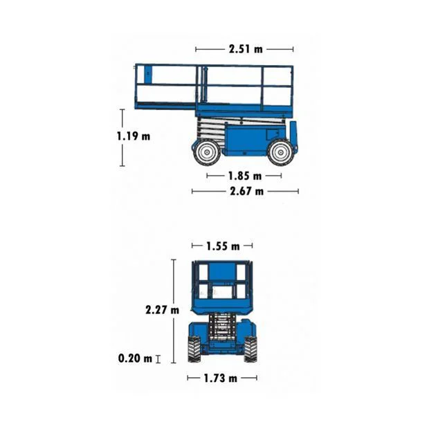 Tijera Diésel Genie GS 2668 Alquiler Online Diagrama