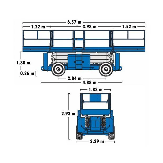 Tijera Diésel Genie GS4390 RT Alquiler Online Diagrama