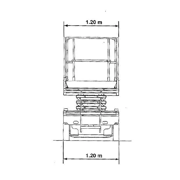 Diagrama 2 Alquiler Tijera eléctrica – 10 m