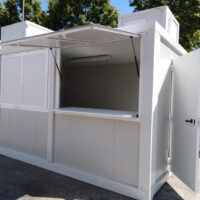 Taquilla prefabricada Eventos – 2,35 m x 4,10 m, abierta.