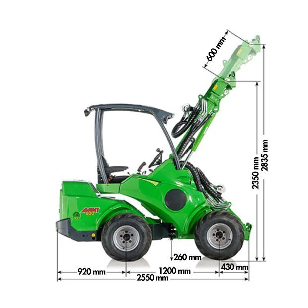 Diagrama 2 Pala cargadora 1000 kg Avant