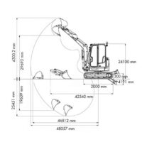 Diagrama 1 Mini excavadora 2800 kg Wacker Neuson EZ28