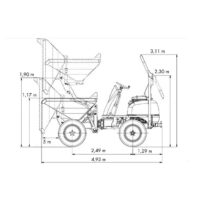 Diagrama 1 Alquiler Dumper 4×4 6000 kg – tolva giratoria Wacker Neuson DW60