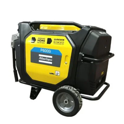 Alquiler Grupo electrógeno 6 kvas para eventos Atlascopco P6000i