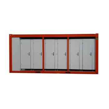 Alquiler Sanitario prefabricado, 8 wc’s y 1 urinario triple Containex 1x20'