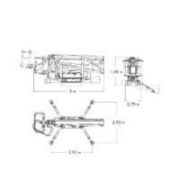 Alquiler Plataforma articulada sobre orugas 20 m JLG X20J PLUS, diagrama 2