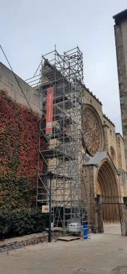 Montaje montacargas de andamios