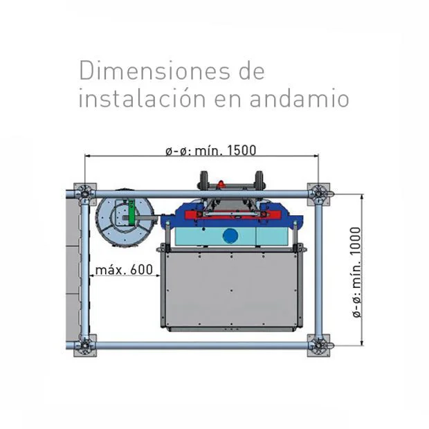 Alquiler Montacargas 250 kg Alba MC250, Diagrama 4