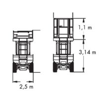 Alquiler plataformas tijera diésel, Tijera diésel – 26 m JLG 245-25, diagrama 1