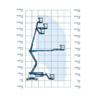 Diagrama 1 Alquiler Brazo articulado eléctrico – 16m Genie Z45/25 JDC