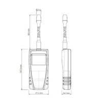 Diagrama Detector de fugas de gas refrigerante e hidrógeno Sauermann DF110