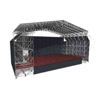 Escenario con cubierta Cassette 16 m