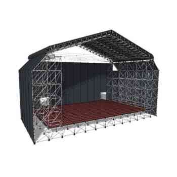 Escenario con cubierta Keder XL