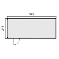 Vestuario prefabricado para Eventos – 6 m Diagrama