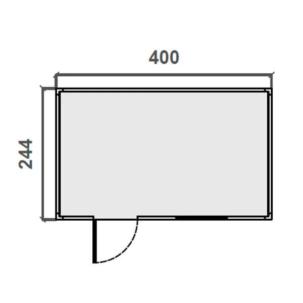 Oficina prefabricada – 4 m Diagrama