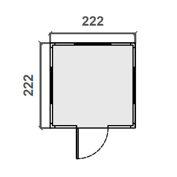 Módulo Vigilancia – 2,35 m x 2,22 m Diagrama
