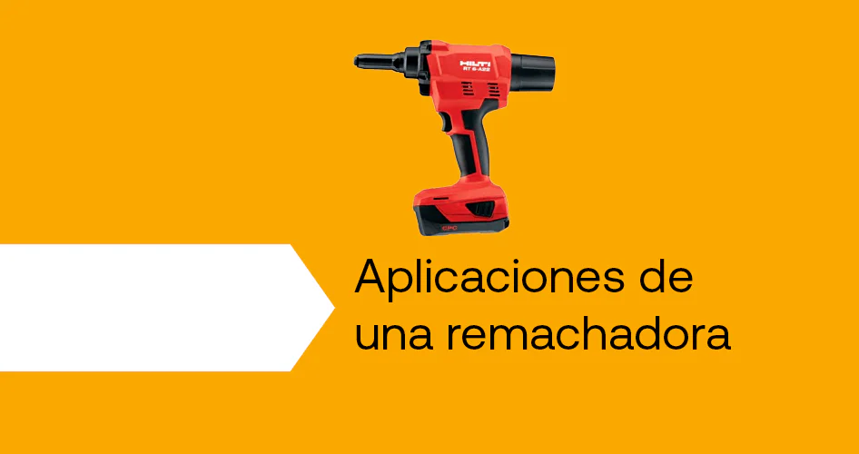 usos remachadora a batería