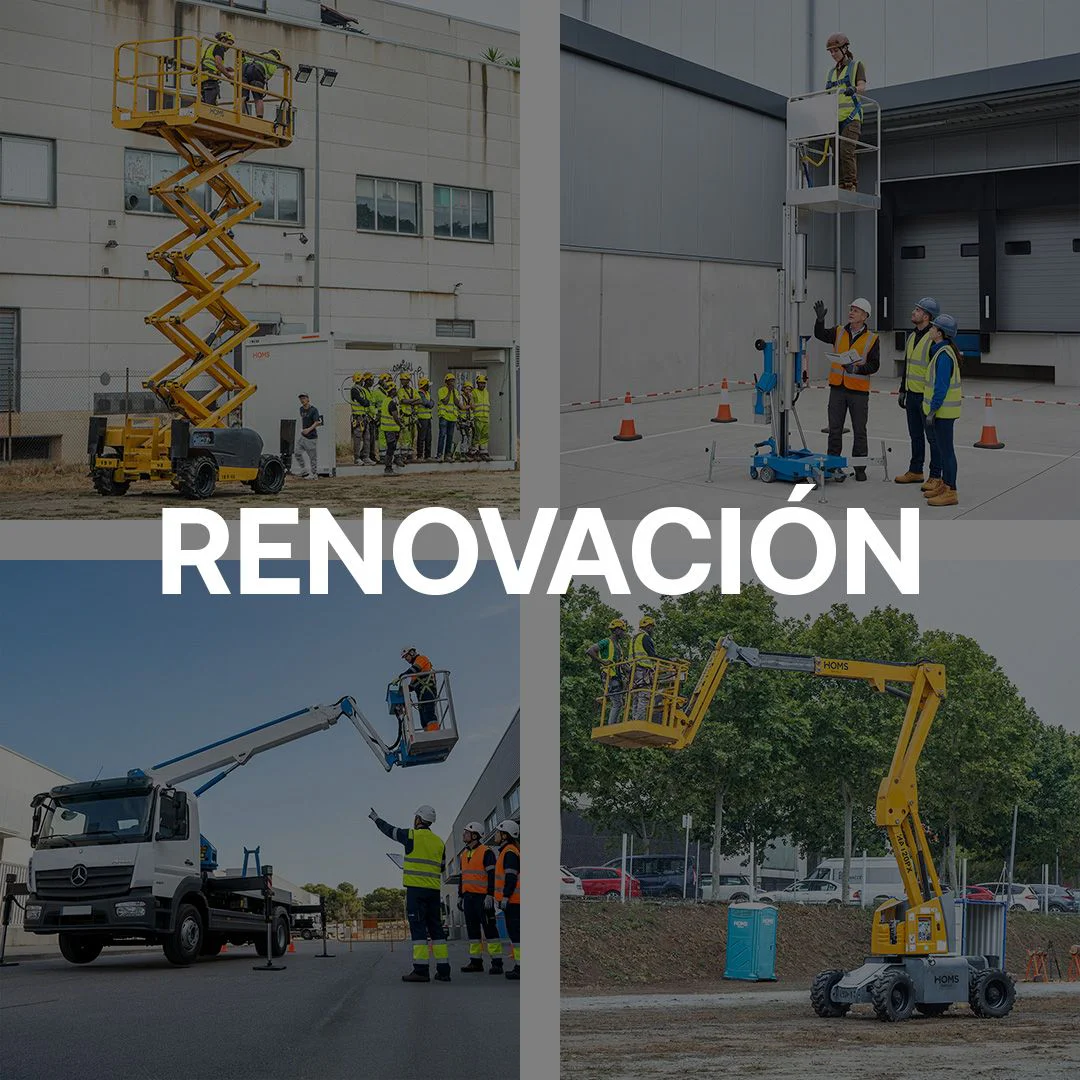 Curso de formación de elevador unipersonal + plataforma sobre camión + tijera + brazo
