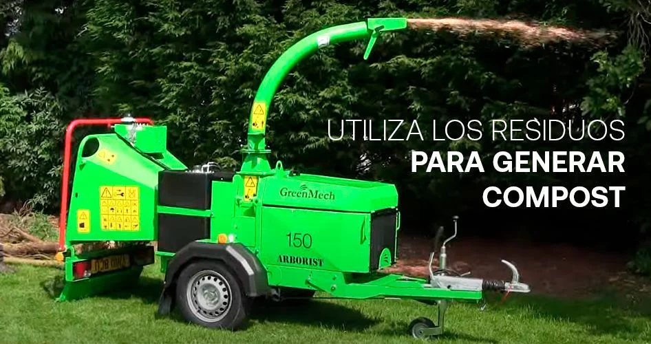 alquiler biotrituradora madera jardín