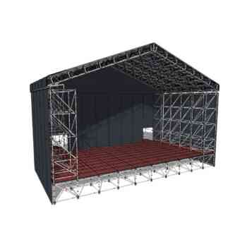 Escenario con cubierta Keder 16 m