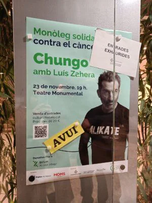 cartel monólogo luis zahera