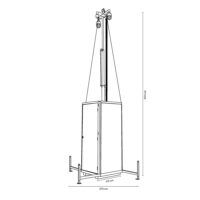 Medidas de torre de vigilancia, 2 cámaras - BauWatch - Green Light