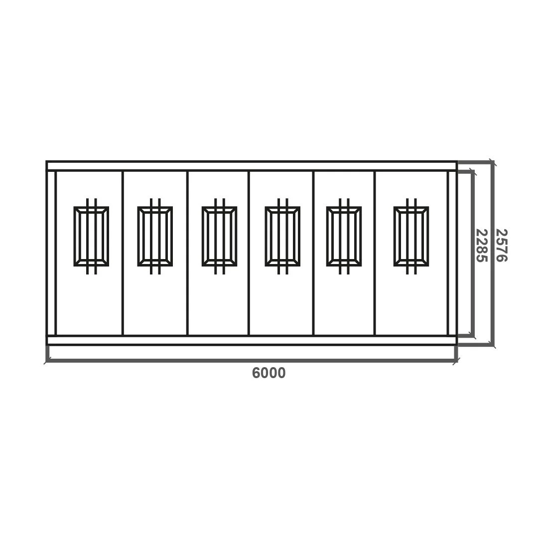 Planos de módulo taquilla de alta calidad, estructura reforzada y aislamiento óptimo, ideal para emplazamientos temporales en cualquier espacio público.