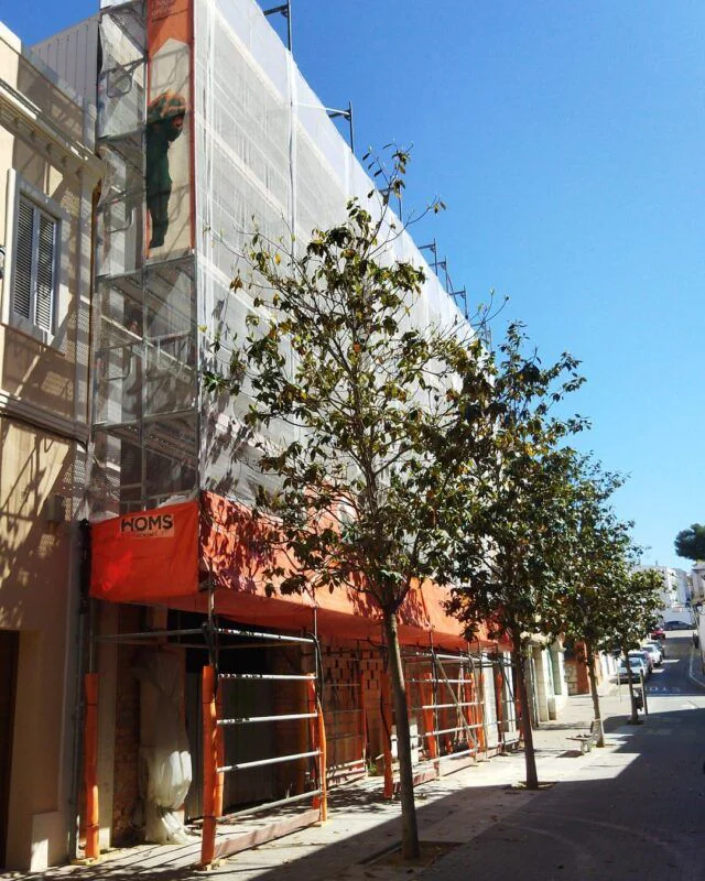 Andamio para fachada de 228 m2