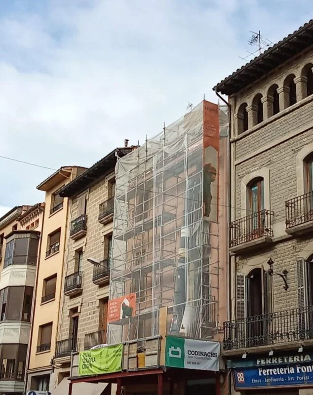 Andamio para fachada de 90 m2