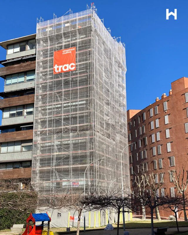 Andamio para fachada de 890 m2 | Febrero 2025