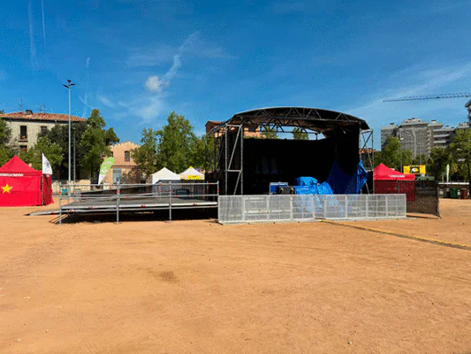 escenario media luna