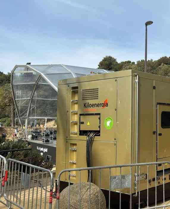 Suministro eléctrico silencioso para el concierto de Carmina Burana en el Parc Güell