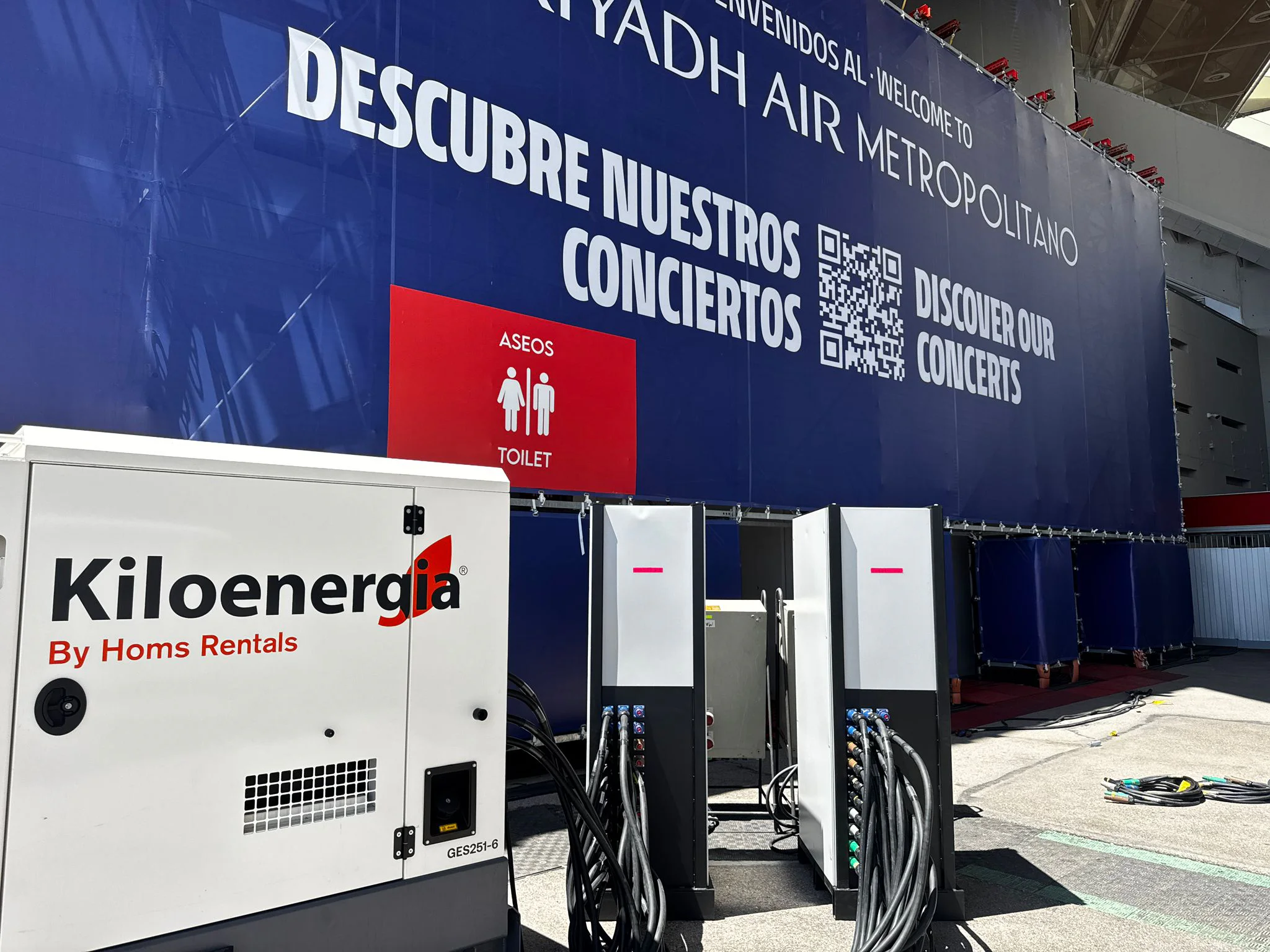 Energía y servicios para los conciertos del Estadio Riyadh Air Metropolitano