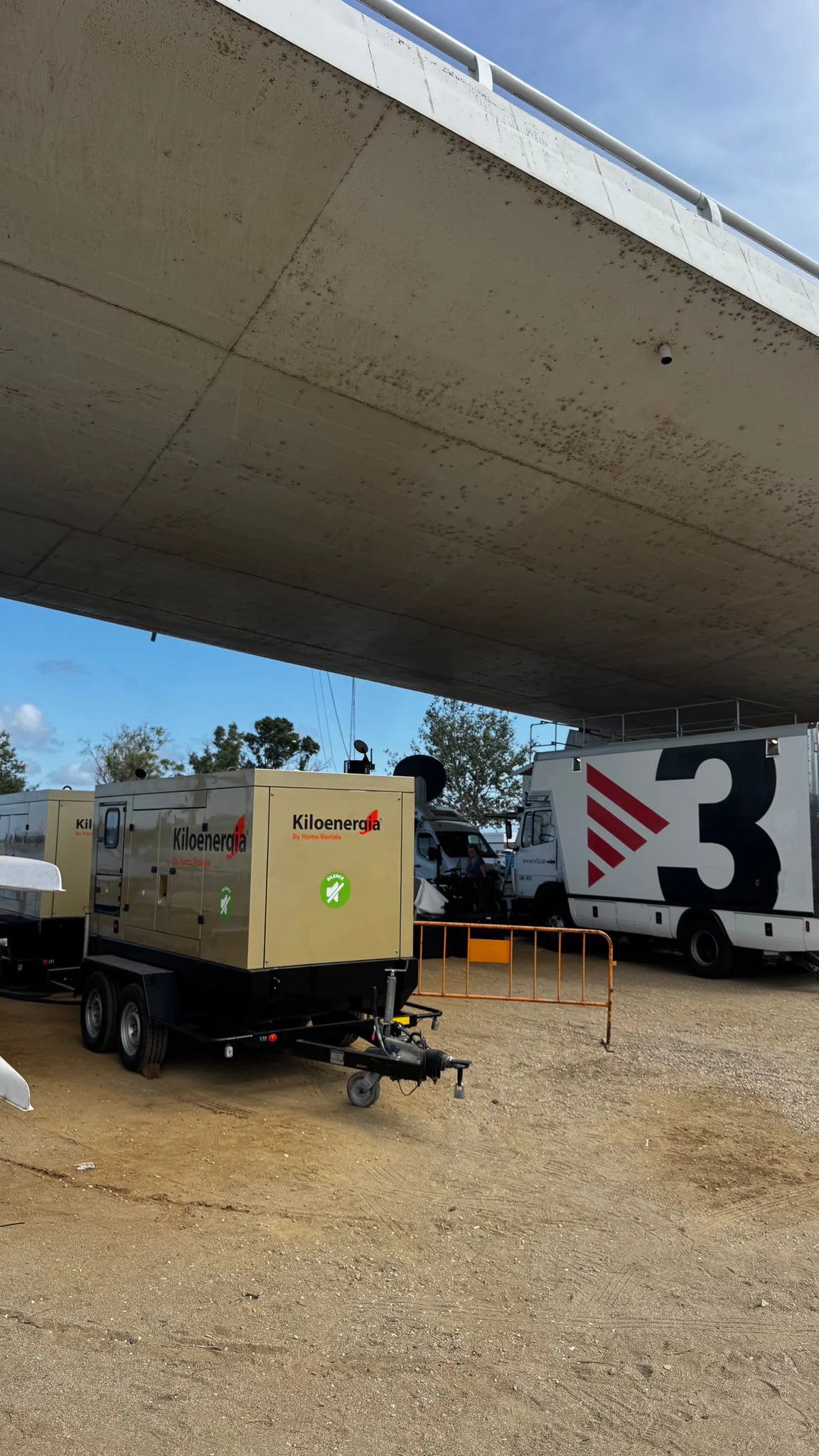 Suministro eléctrico para TV3 Eclipsi
